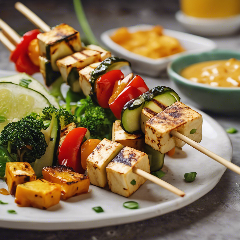 Tofu and Vegetable Skewers